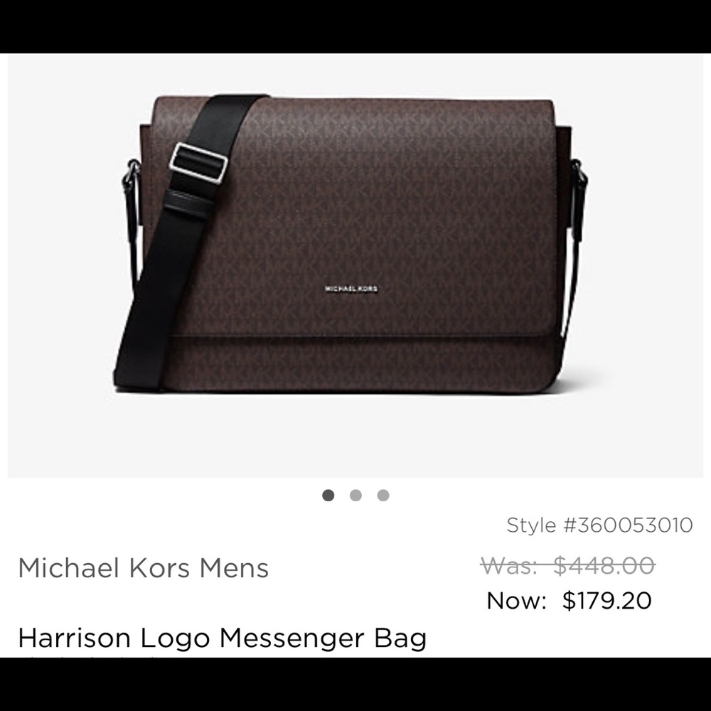 Michael Kors Harrison Front Flap Messenger Bag